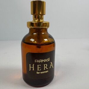 Farmasi Hera For Women Eau De Parfum Perfume Brown Glass Bottle Gold Accent 50ml